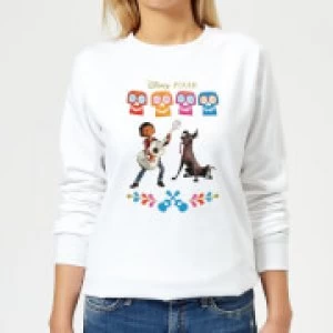 Image of Coco Miguel Logo Womens Sweatshirt - White