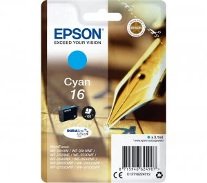 Image of Epson Pen and Crossword 16 Cyan Ink Cartridge