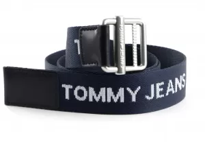 Image of Tommy Jeans Mens Essential Webbing 3.5 Belt - Black - 90cm