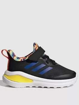 Image of adidas Infant Fortarun, Black/Blue, Size 9
