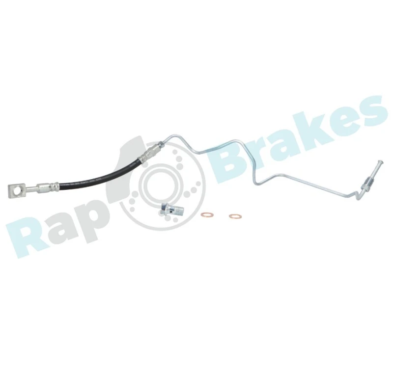 Image of RAP BRAKES R-H0748 Brake Hose with pipe Brake Hose (83)