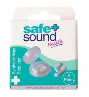 Image of Safe & Sound Wax Ear Plugs 6 Pairs Per Pack