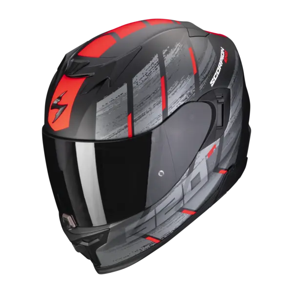 Image of Scorpion Exo-520 Evo Air Maha Matt Black-Red Full Face Helmet XL
