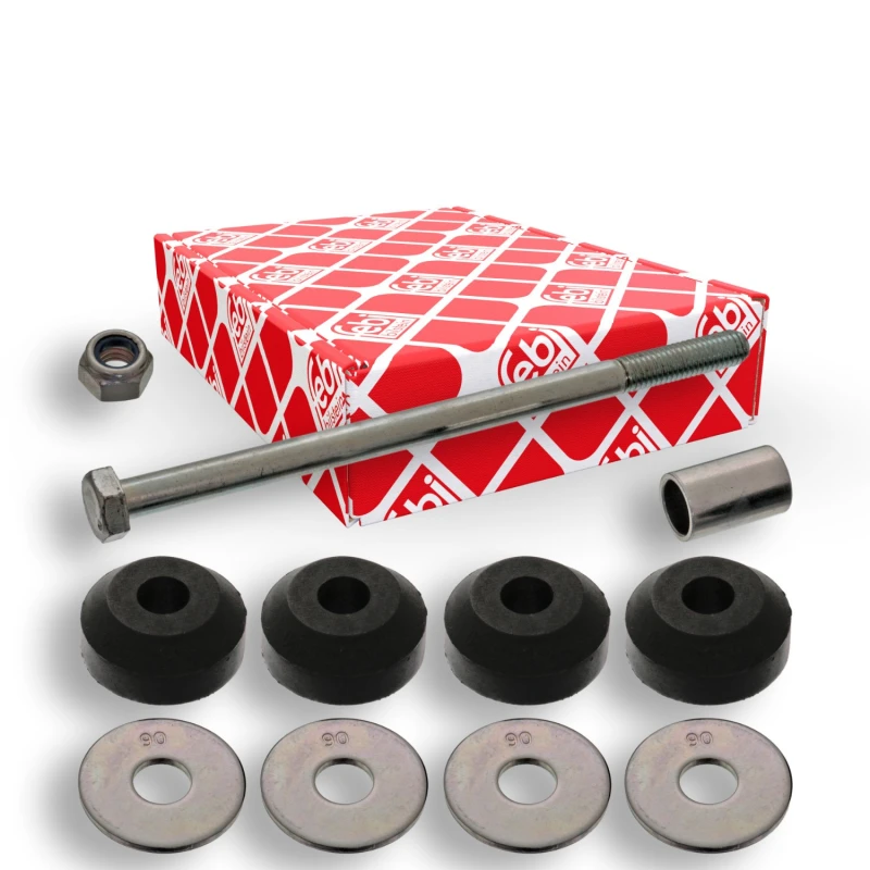 Image of FEBI BILSTEIN Anti-roll bar link with rubber mounts 41043 Rod / Strut, stabiliser,Drop link JEEP,CHRYSLER,DODGE,COMPASS (MK49),PATRIOT (MK74)