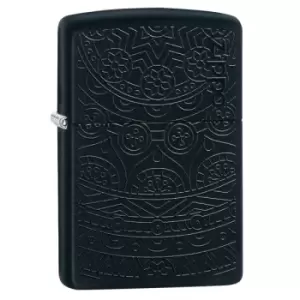 Image of Zippo Black Matte218 tone on tone design windproof lighter