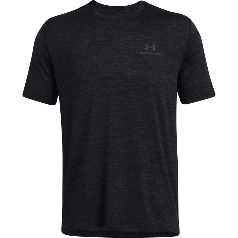 Image of Under Armour Mens Vanish Energy Printed Short-Sleeve Performance Gym Top Black male XS