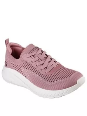 Image of Skechers Bobs Squad Chaos Renegade Trainers, Mauve, Size 7, Women
