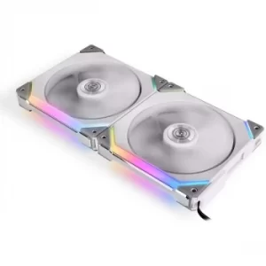 Image of Lian-Li UNI SL140 Addressable RGB White 140mm Fan Dual Pack with Controller