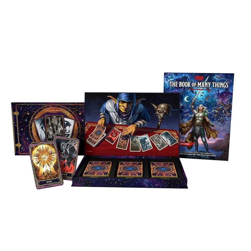 Image of Dungeons and Dragons D&D - The Deck of Many Things + Expansion Book Multi Format An unisex One Size