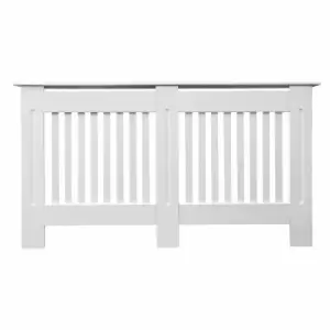 Image of At Home Comforts Vertical Slat Painted Mdf Rad Covers Large White