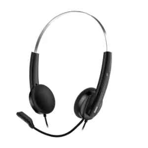 Image of Genius Ultra Lightweight Double Sided On-ear USB with Microphone Headset