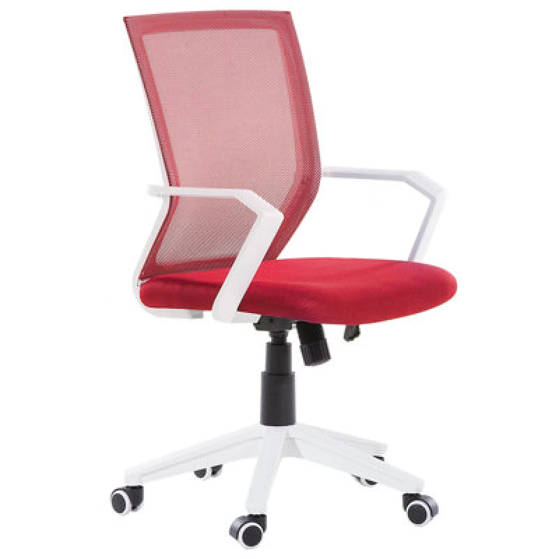 Image of Beliani Office Chair Relief Red