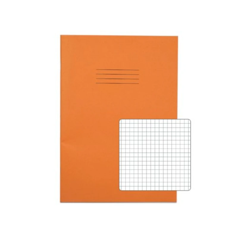 Image of Rhino A4 Exercise Book 80 Page S5 Orange (50 Pack) VEX668-525-6