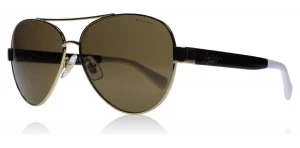 Image of Ralph RA4114 Sunglasses Gold / Black / White 313373 58mm