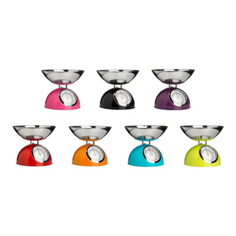 Image of Premier Housewares Kitchen Scale S-S 5kg Half Circle Design Kitchen Scale Orange