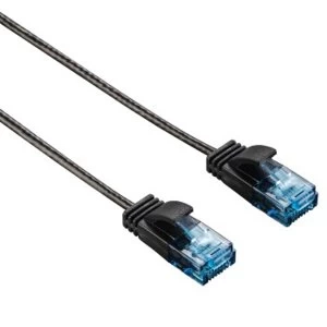 Image of Hama CAT-6 Slim-Flexible Network Cable Black 1,50 m