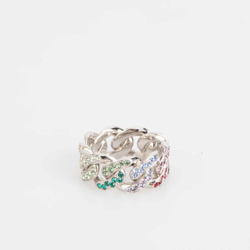 Image of Ambush Pave Classic Chain Ring - Multi Multi S