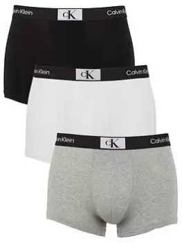 Image of Calvin Klein 3pk Trunks - Multi, Size XL, Men