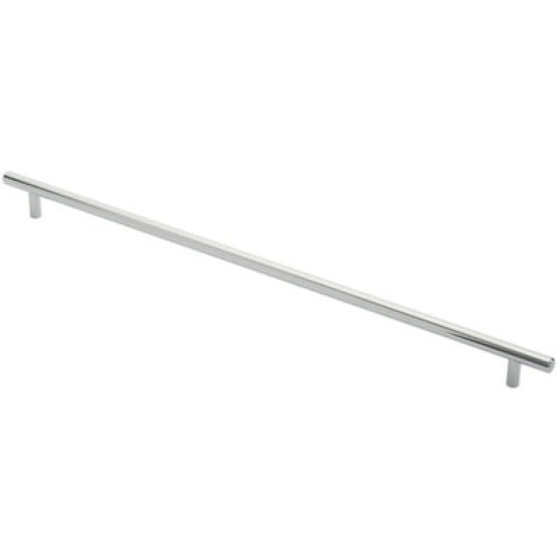 Image of Loops Round T Bar Cabinet Pull Handle 508 x 12mm 448mm Fixing Centres Chrome Multi unisex