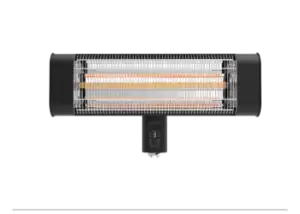 Image of Devola Platinum 1.8kW Wall Mounted Patio Heater with Remote Control IP65 (Black) - DVPH18PWMB