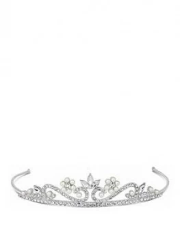 Image of Jon Richard Jon Richard Madeline Small Pearl Flower Cast Tiara
