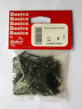 Image of Select Hardware Blued Tacks Fine Cut 20mm 60G Pack