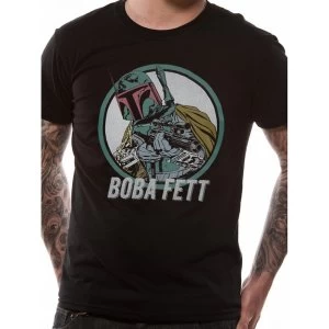 Image of Star Wars - Boba Fett Mens Medium T-Shirt - Black