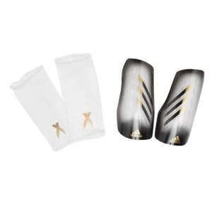 Image of adidas X League 20 Shin Guards - White/Gold
