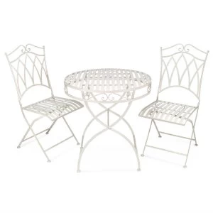 Image of Victoria 2-Seater Bistro Set - Antique White