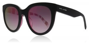 Image of Marc Jacobs Marc233/S Sunglasses Black / Fuschia Glitter 2PM 51mm