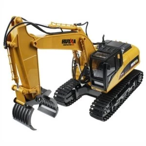 Image of HUINA 1/14th 16 Channel 2.4G Timber Grabber with Die Cast Grab