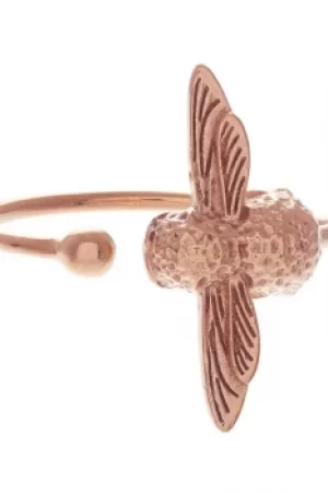 Image of Ladies Olivia Burton Rose Gold Plated Bee Ring OBJ16AMR02