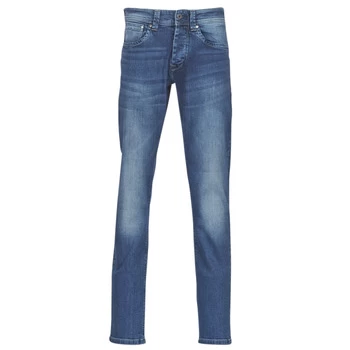 Image of Pepe jeans CASH mens Jeans in Blue - Sizes US 34 / 32,US 36 / 32,US 34 / 34,US 38 / 34,US 40 / 34,US 28 / 32,US 29 / 32,US 30 / 34,US 31 / 34,US 30 /