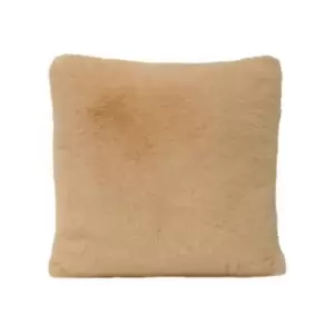 Image of Zhivago Luxe Faux Fur Cushion Cover, Blush, 45 x 45cm - Paoletti