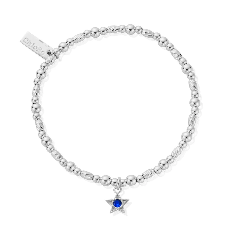 Image of ChloBo SBBCB3496 September Birthstone Bracelet - 925 Jewellery