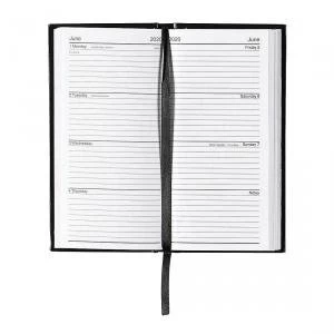Image of Office 2020 Slim Portrait Pocket Diary Week to View Casebound Sewn