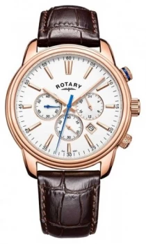 Image of Rotary Mens Monaco Sports Chronograph Leather GS05084/06 Watch