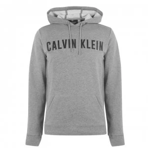 Image of Calvin Klein Performance Logo OTH Hoodie - 077 Md Gry Hthr