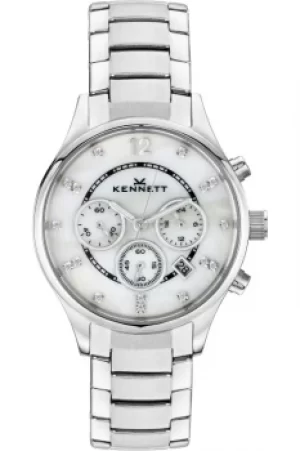 Image of Ladies Kennett Lady Savro Chronograph Watch LWSAVWHSILMET