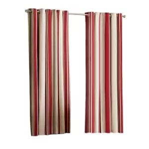 Image of Riva Home Broadway Ringtop Curtains (66x72 (168x183cm)) (Raspberry)