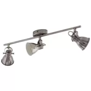 Image of Eglo Seras Nickel Ceiling 3 Light Spotlight