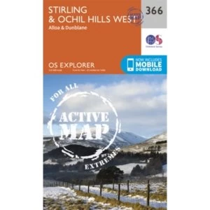 Image of Stirling and Ochil Hills West by Ordnance Survey (Sheet map, folded, 2015)
