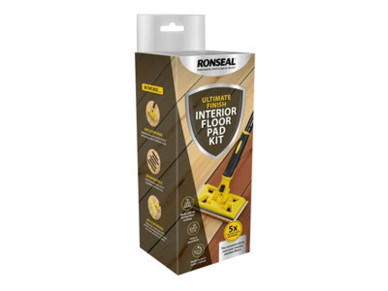 Image of RONSEAL Ronseal - 39498 Ultimate Finish Interior Floor Pad Kit rsliafk 39498
