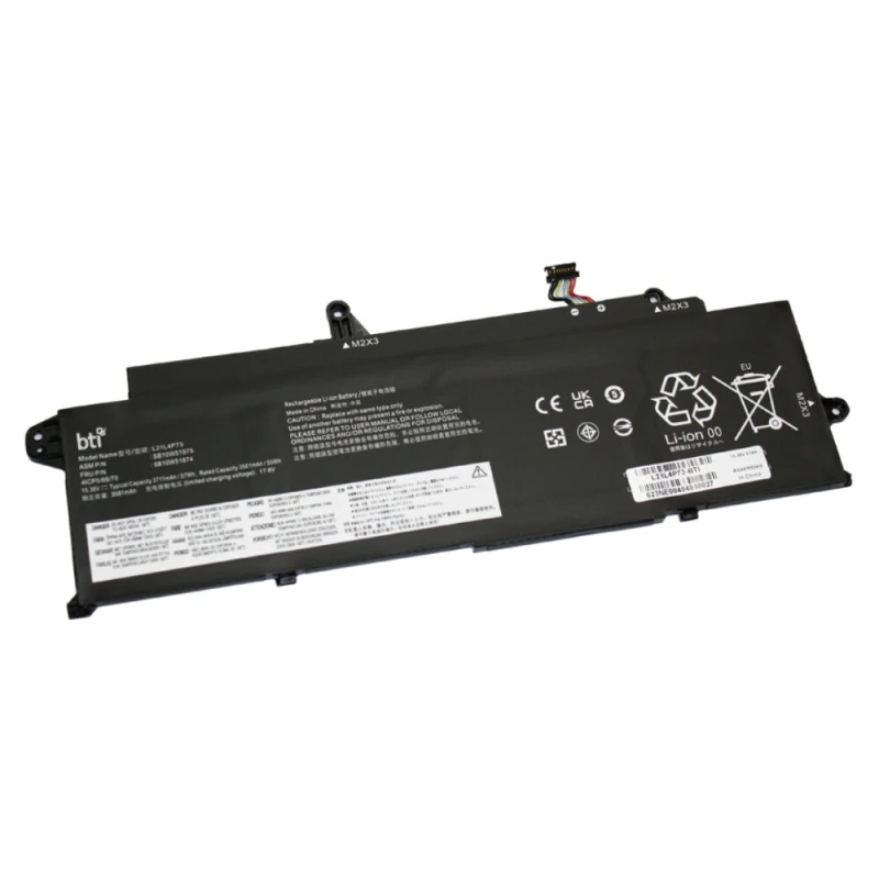 Image of BTI BTI L21B4P71 compatible 57Wh 4-cell battery for Lenovo X13 Yoga G3 L21B4P71-BTI