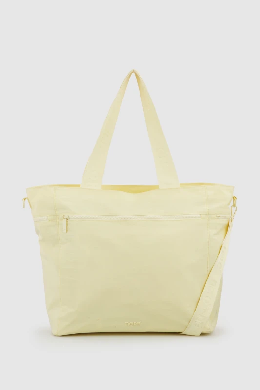Image of Nere Travel Bondi Nylon Large Tote Bag Yellow
