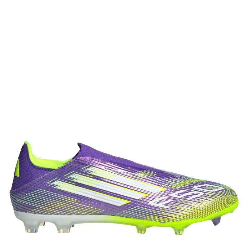 Image of adidas F50 League Laceless Adults Firm Ground Football Boots Purple/White male 9 (43.3)