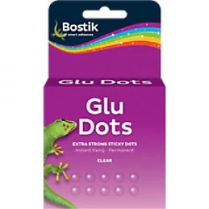 Image of Bostik Glue Dots Extra Strong Permanent Transparent Pack of 200