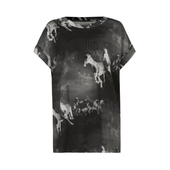 Image of AllSaints Santo Imogen Boy Tee - Black