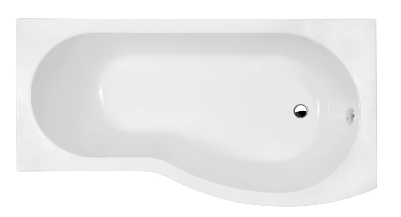 Image of Balterley B Shape Right Hand Shower Bath Tub Leg Set 1700mm White