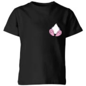 Image of Disney Daisy Duck Backside Kids T-Shirt - Black - 5-6 Years